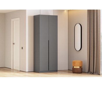 Шкаф 2-х створчатый "ШК-5" 800 Графит (SV-Мебель)